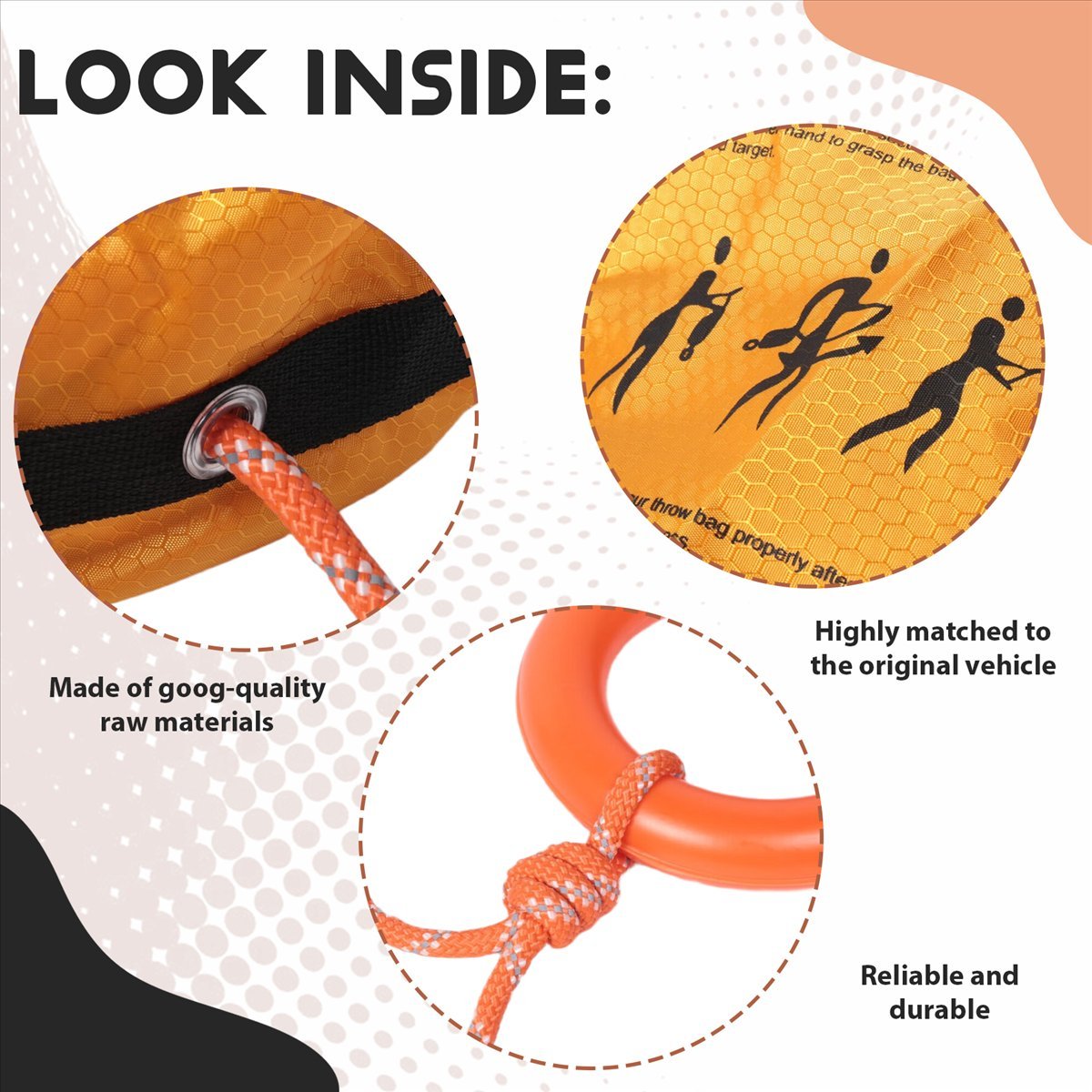 Rescue Rope Throw - Happy New- Tali Lempar Reflektif dengan