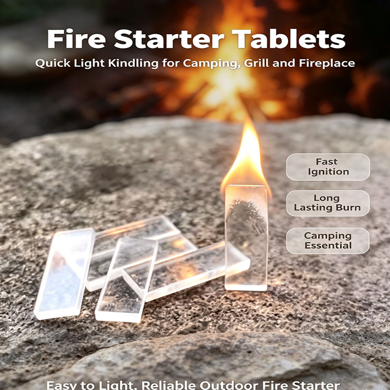 Fire Starting Kit - 100 Buah Kubus Pemantik Api Tahan