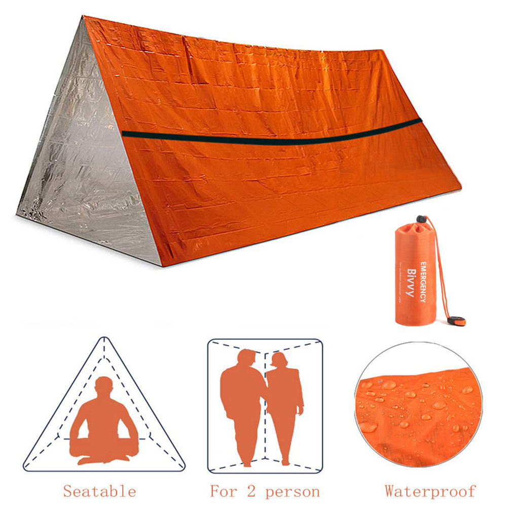 Bivy Bag Emergency - 2 orang darurat Shelter Bivy Kit