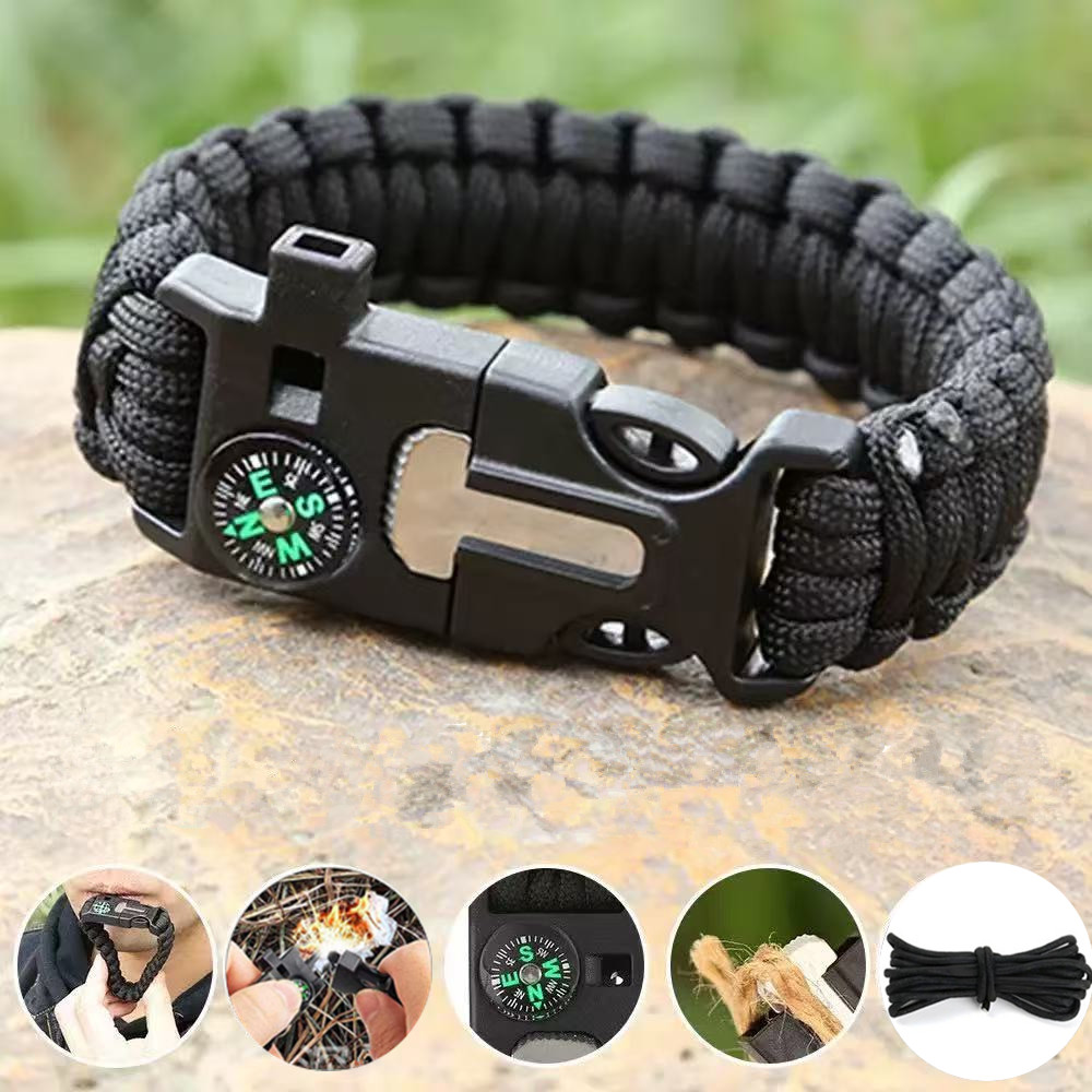 Fire Starting Kit - Gelang Kompas Lima dalam Satu dengan