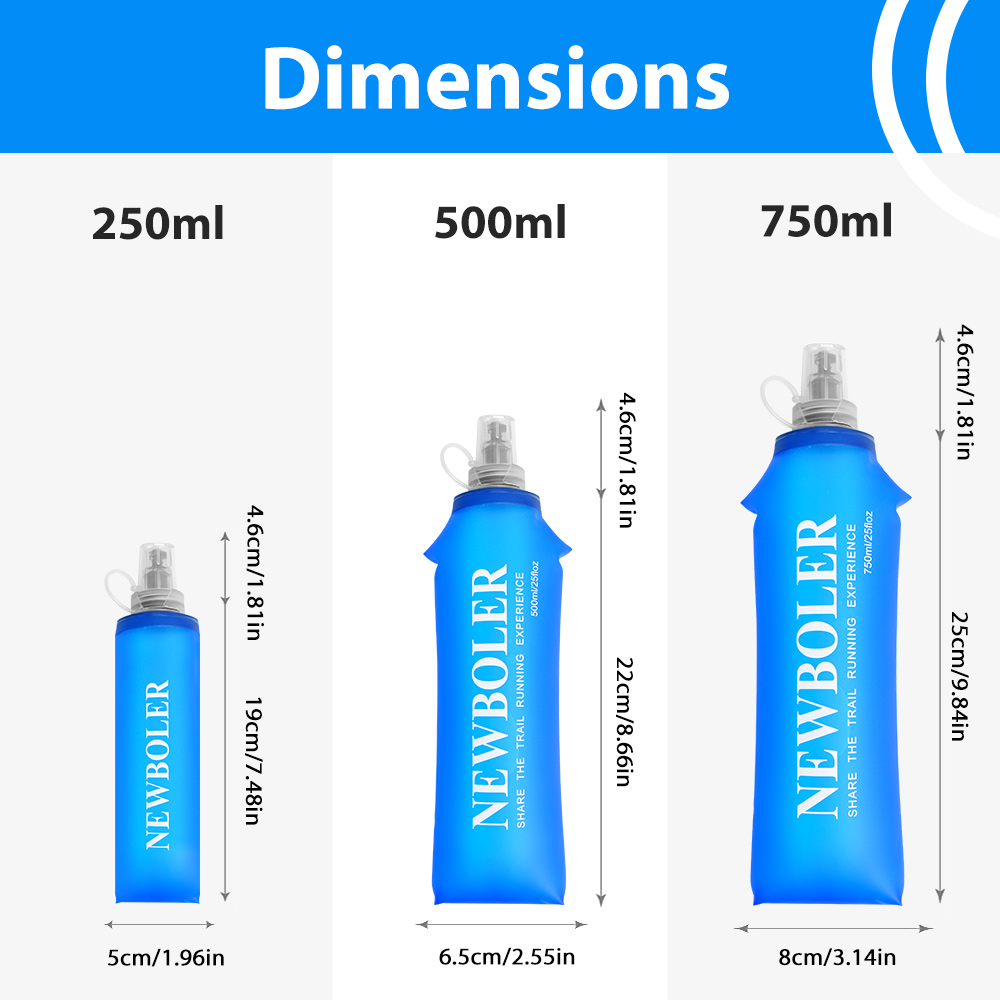 Botol Air 250/500/750ML TPU Li - Water Bag Collapsible ulasan dan harga