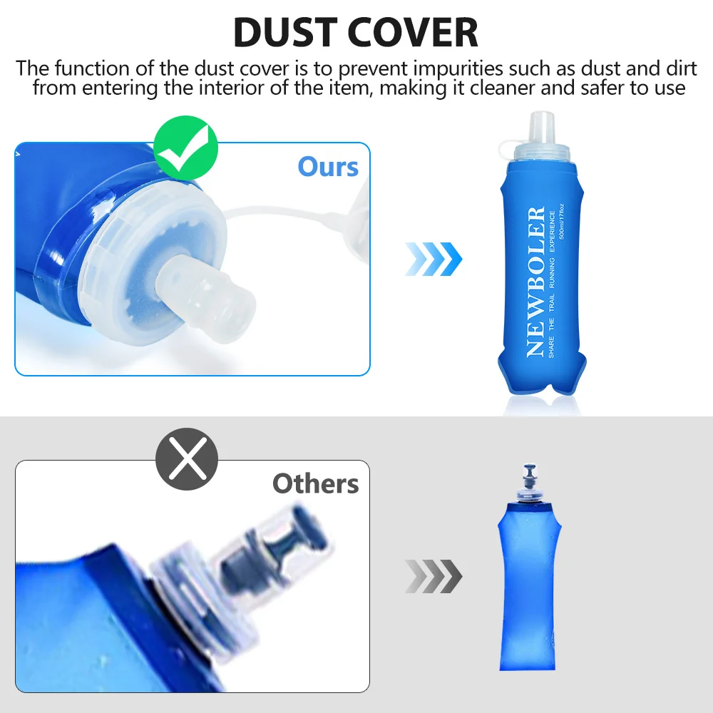 NEWBOLER 300/500ML Botol Air T - Water Bag Collapsible ulasan dan harga
