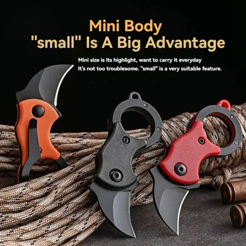 Pisau Saku Gantungan Kunci Min - Bushcraft Knife Fixed ulasan dan harga