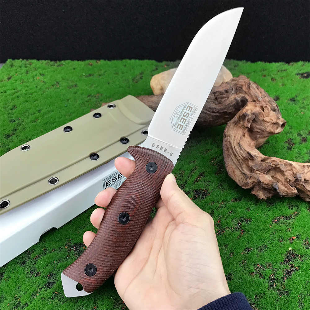 Pisau Lipat ESEE-6 Baru dengan - Bushcraft Knife Fixed ulasan dan harga