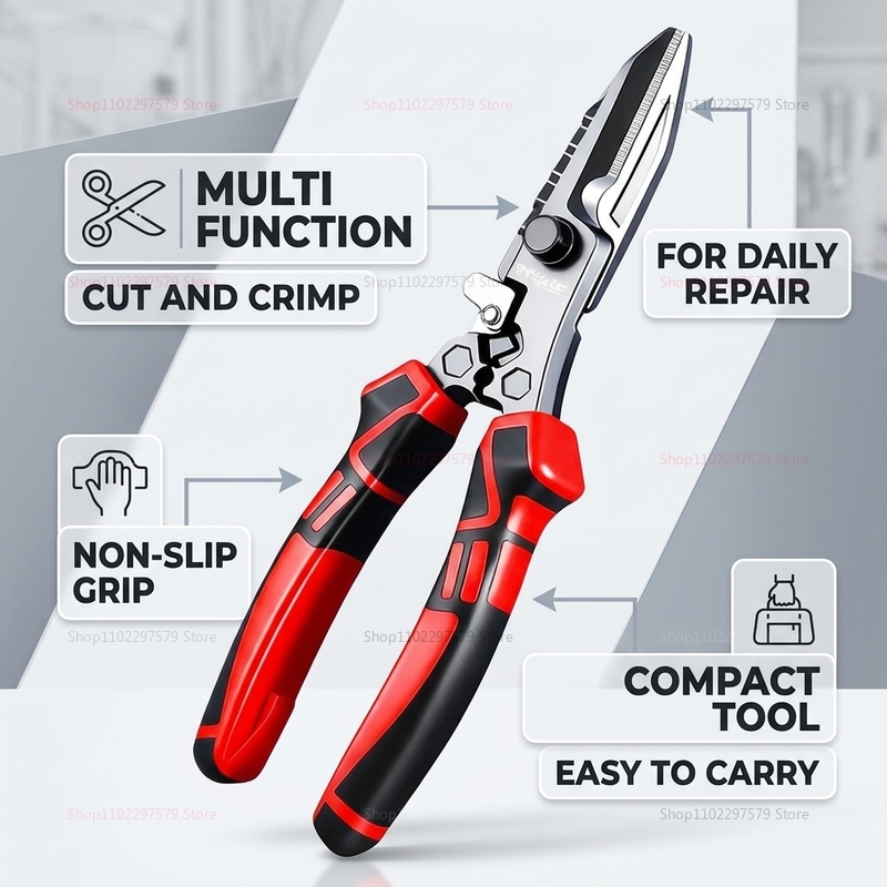 Gunting Listrik Multifungsi, P - Multi Tool Plier ulasan dan harga