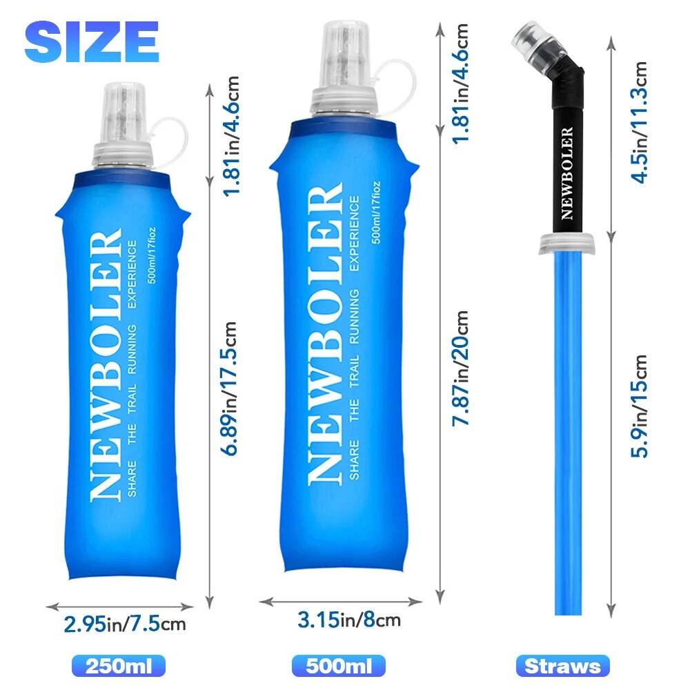 NEWBOLER botol air 250ml 500ml - Water Bag Collapsible ulasan dan harga